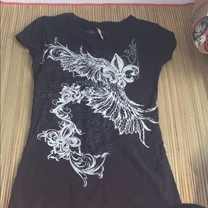 Black detailed shirt